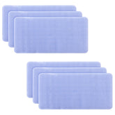 Kuber Industries Bath Mat | PVC Bathroom Mat | Shower Bath Mat | Floor Tub Mat | Bathroom Mud Mat | Anti-Skid Shower Bathroom Mat | L-YSD-C |Pack of 6|Sky Blue